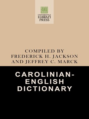 Carolinian-English Dictionary - ebook